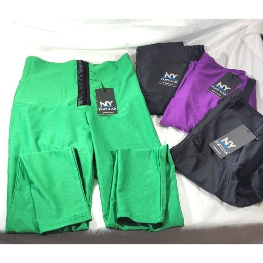 LOT:‎ 4 Pairs NY Popular Adjustable Corset Waist Luxury Turkey Leggings - Sz 4XL